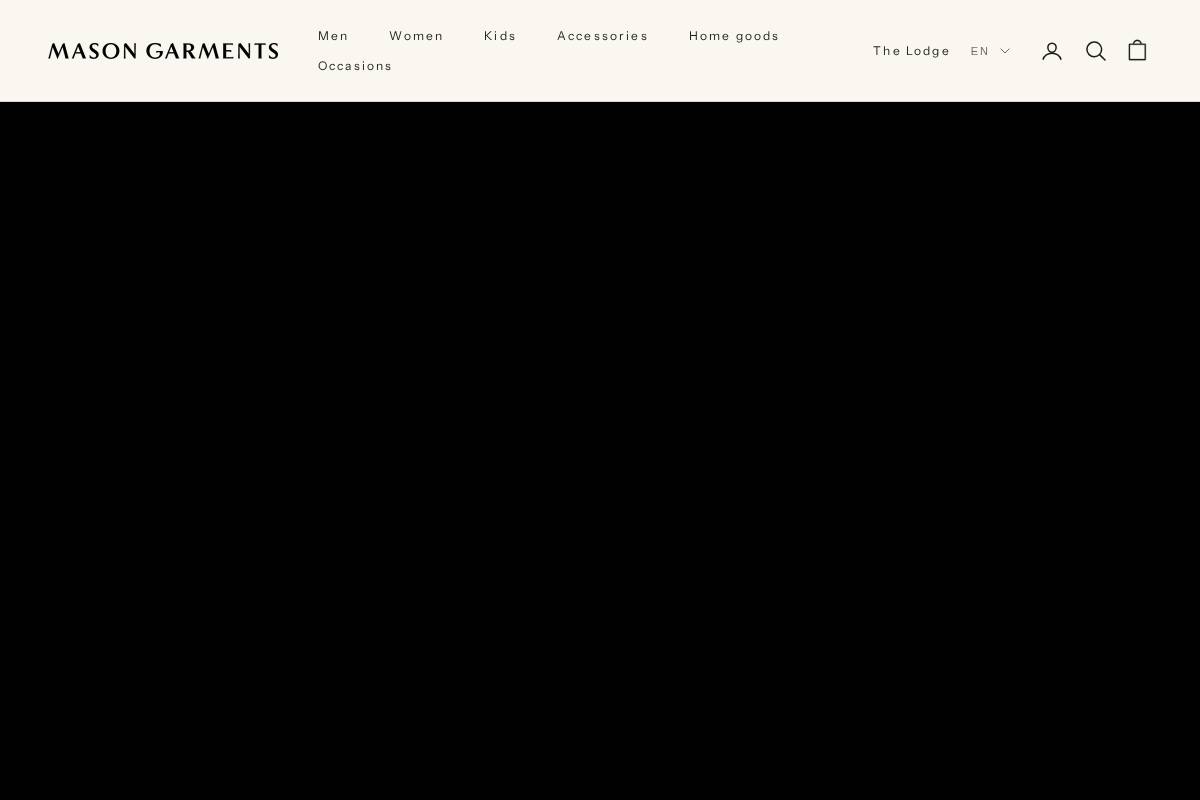 masongarments.com homepage screenshot