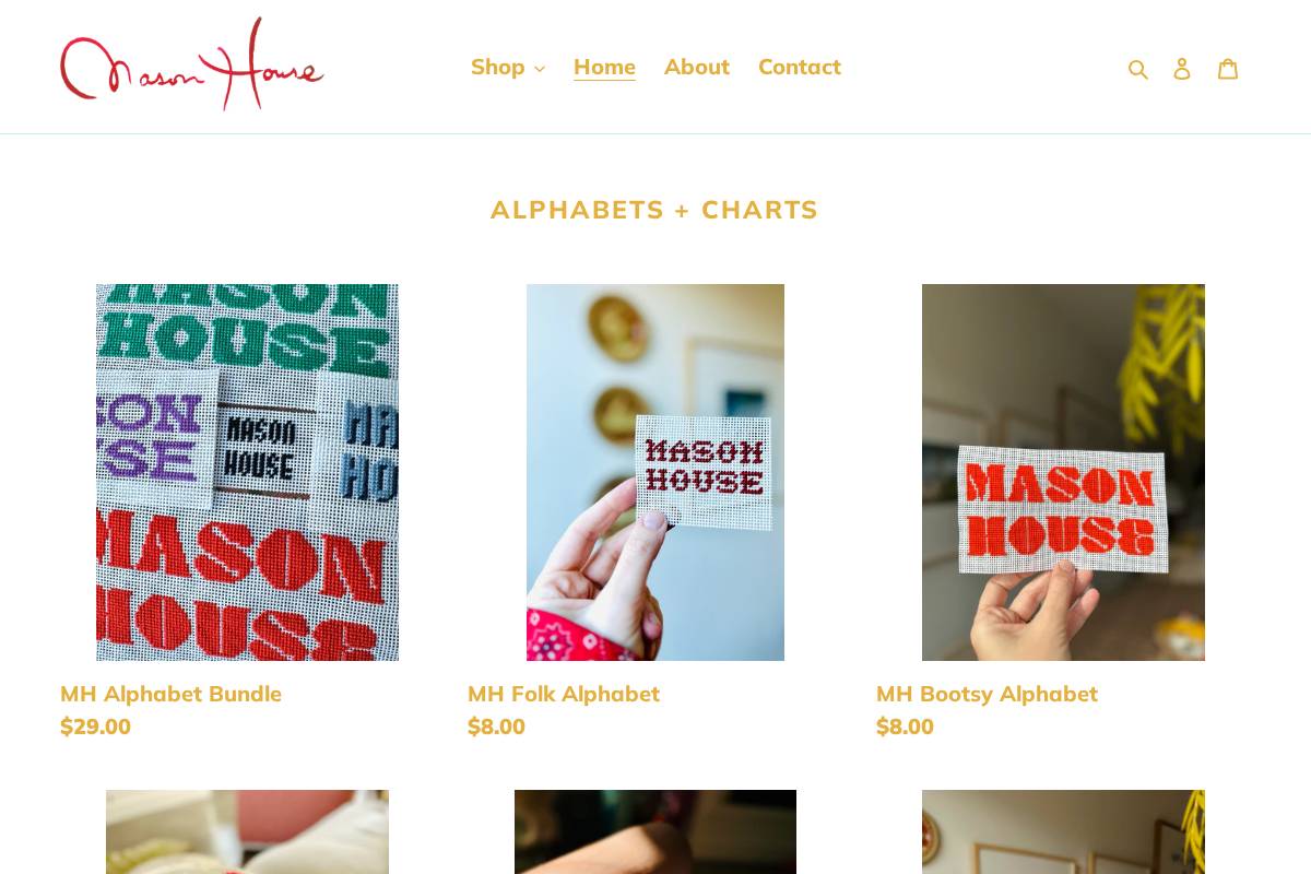 masonhouseneedlepoint.com homepage screenshot