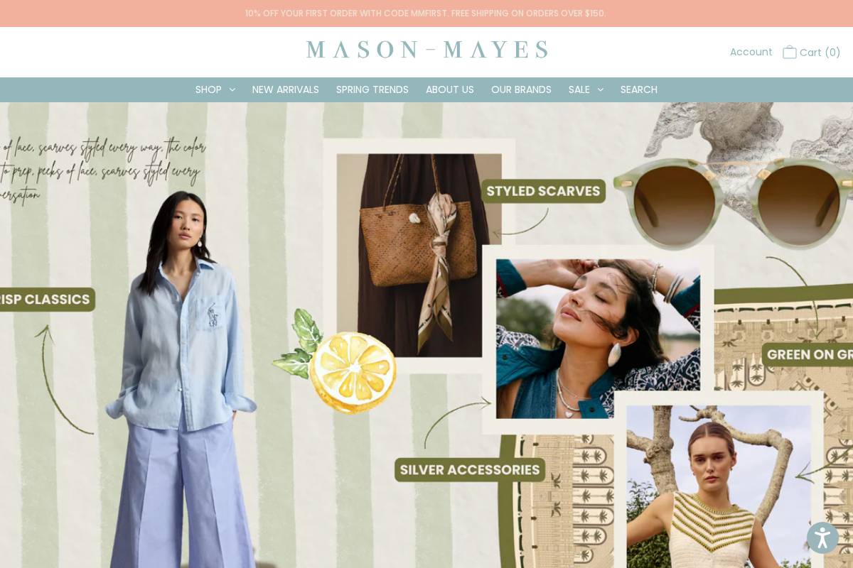 masonmayes.com homepage screenshot