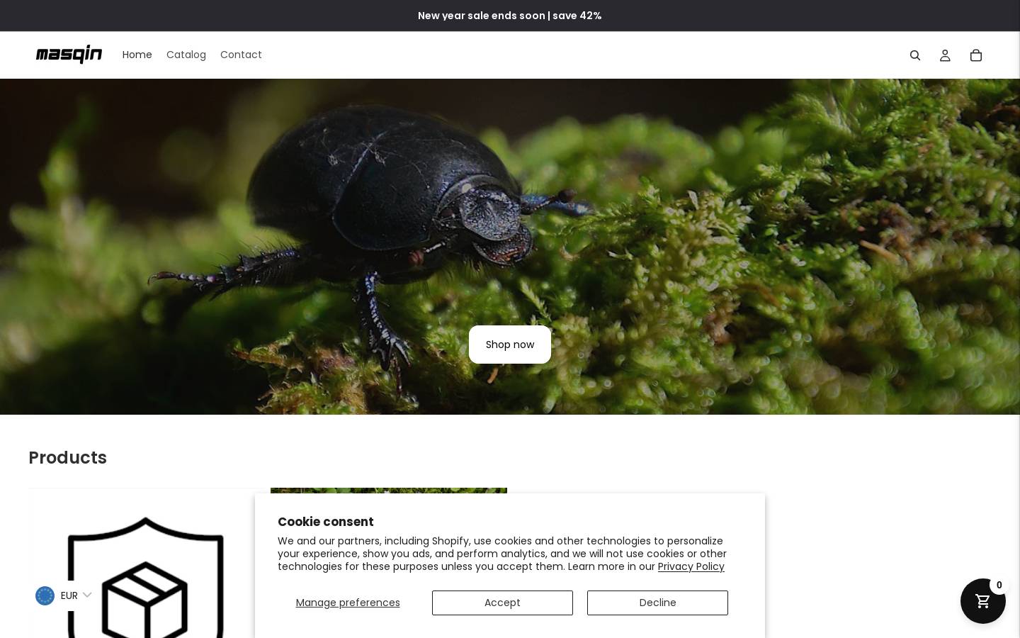 masqin.com homepage screenshot