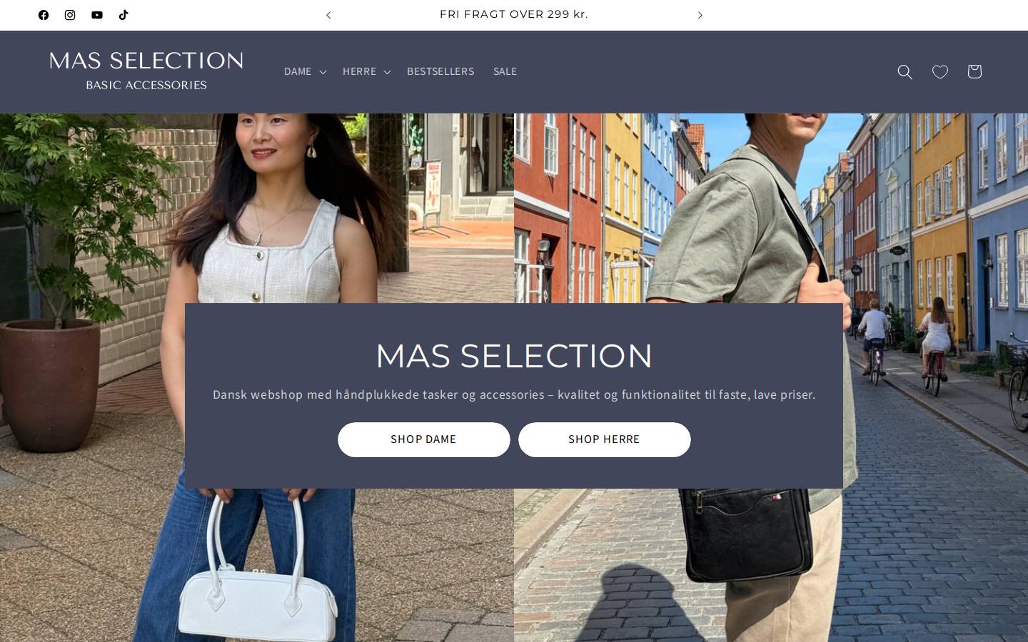 MAS SELECTION homepage screenshot