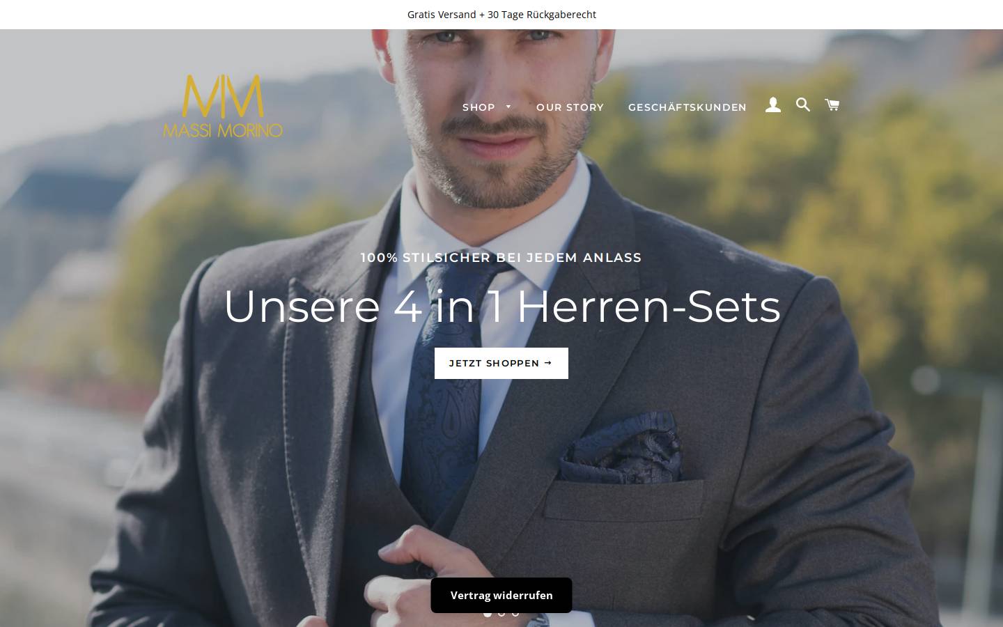 Massi Morino homepage screenshot