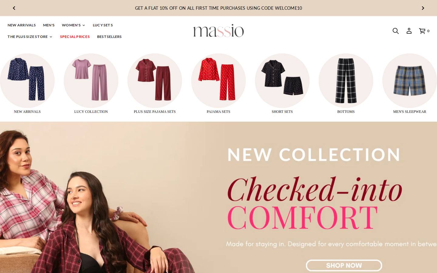 massio.in homepage screenshot