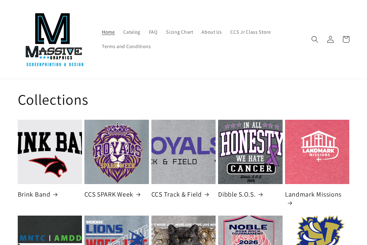 Massive Graphics homepage screenshot