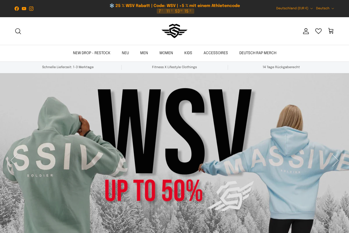 MassiveSoldier© homepage screenshot