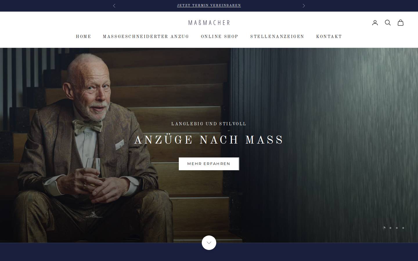 massmacher.com homepage screenshot