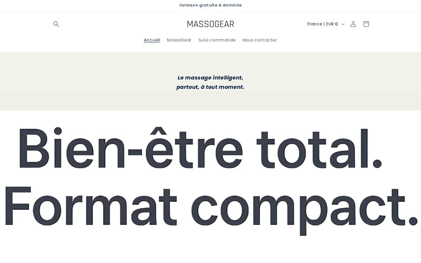 massogear.com homepage screenshot