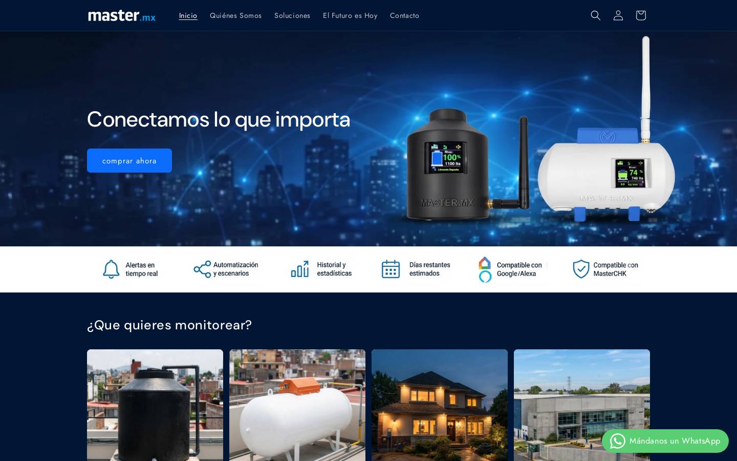 master.mx homepage screenshot