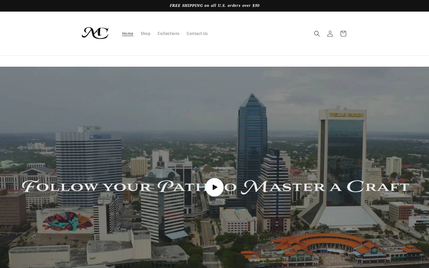 masteracraft.com homepage screenshot