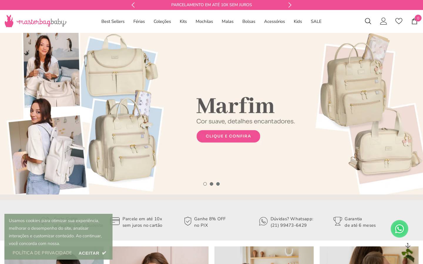 masterbag.com.br homepage screenshot