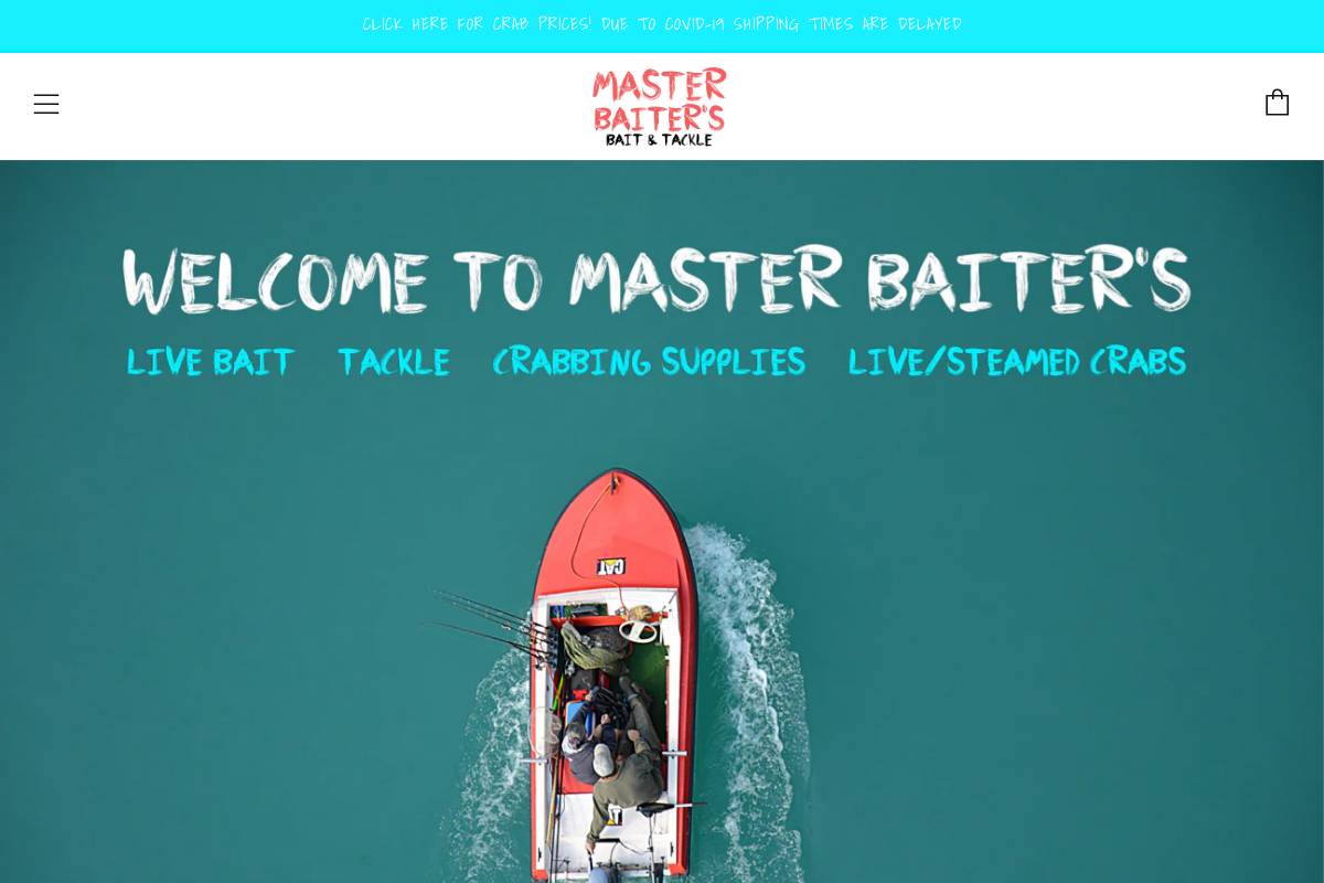 masterbait.org homepage screenshot