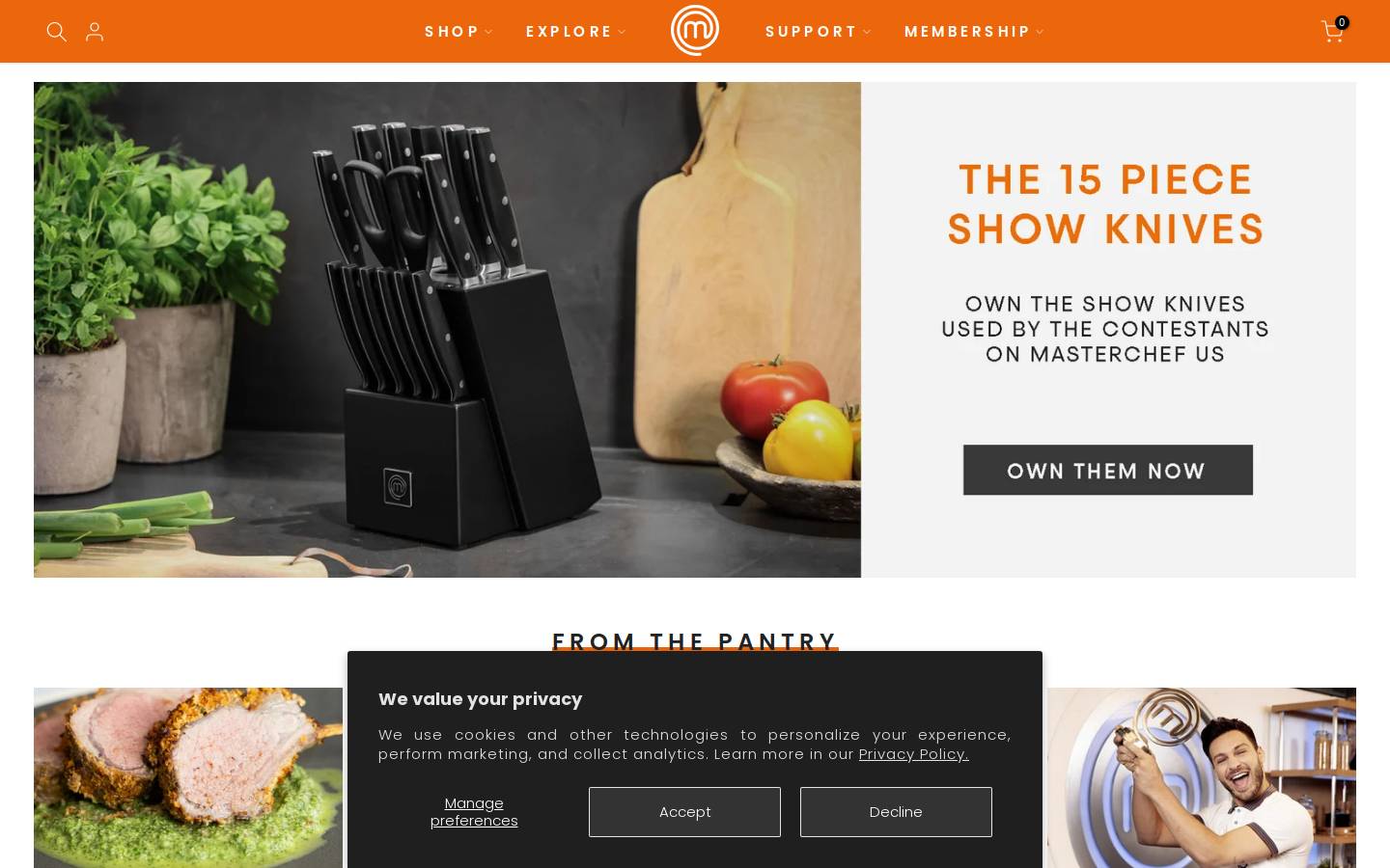 MasterChef.com homepage screenshot
