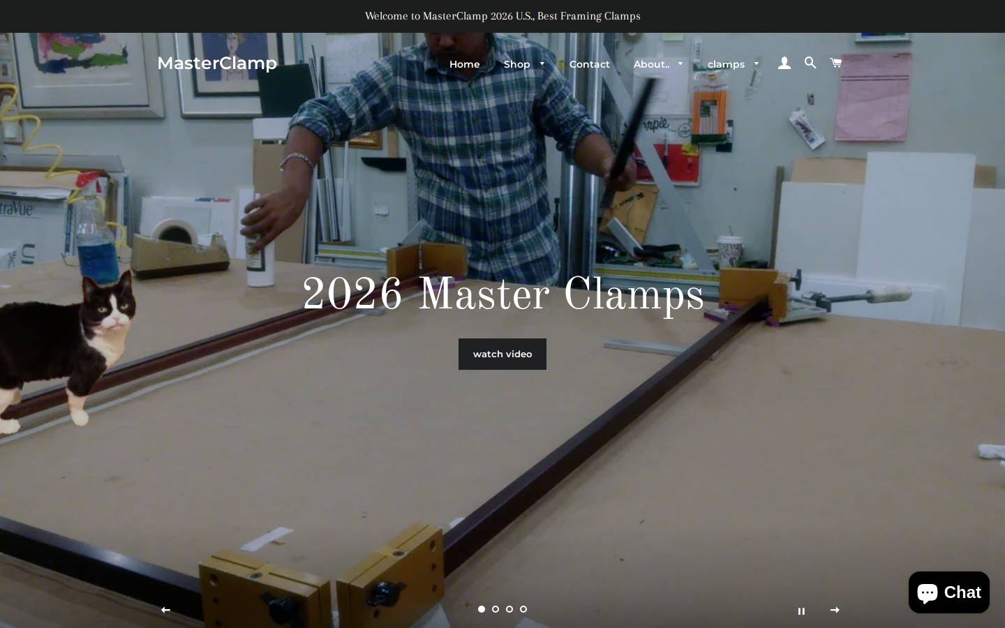 masterclamp.com homepage screenshot