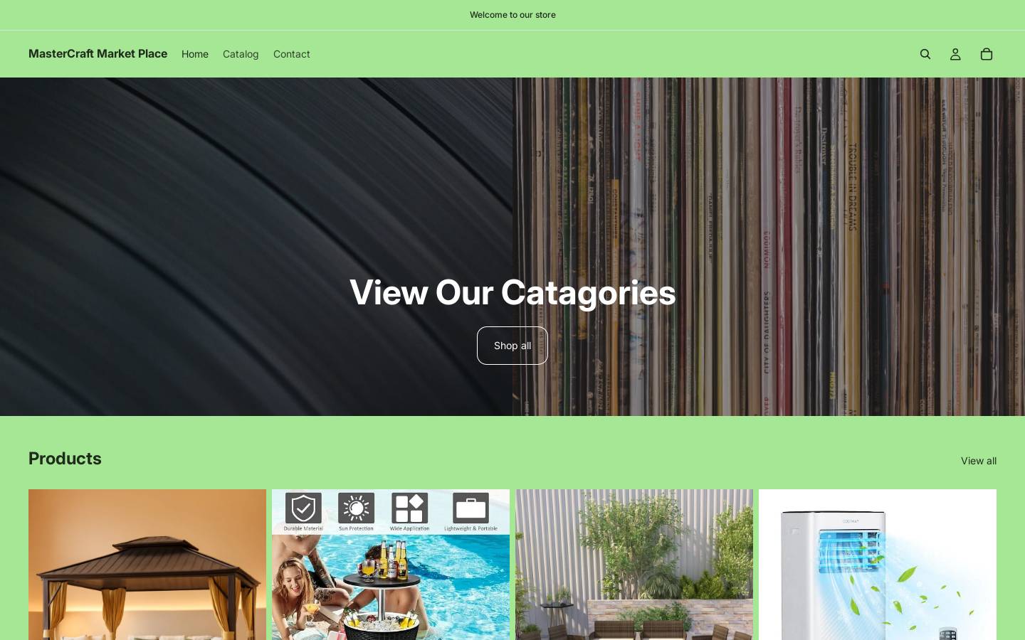 mastercraftmarketplace.com homepage screenshot