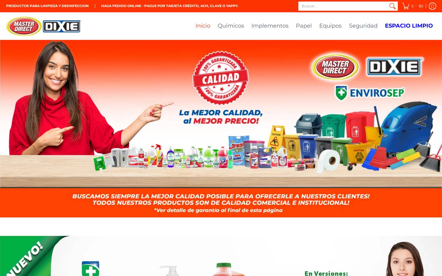 masterdirect.com homepage screenshot