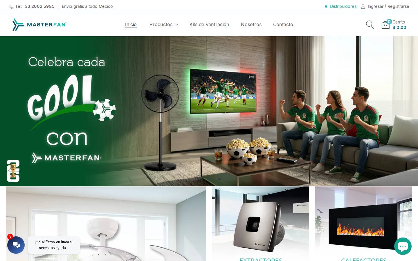 masterfan.com.mx homepage screenshot