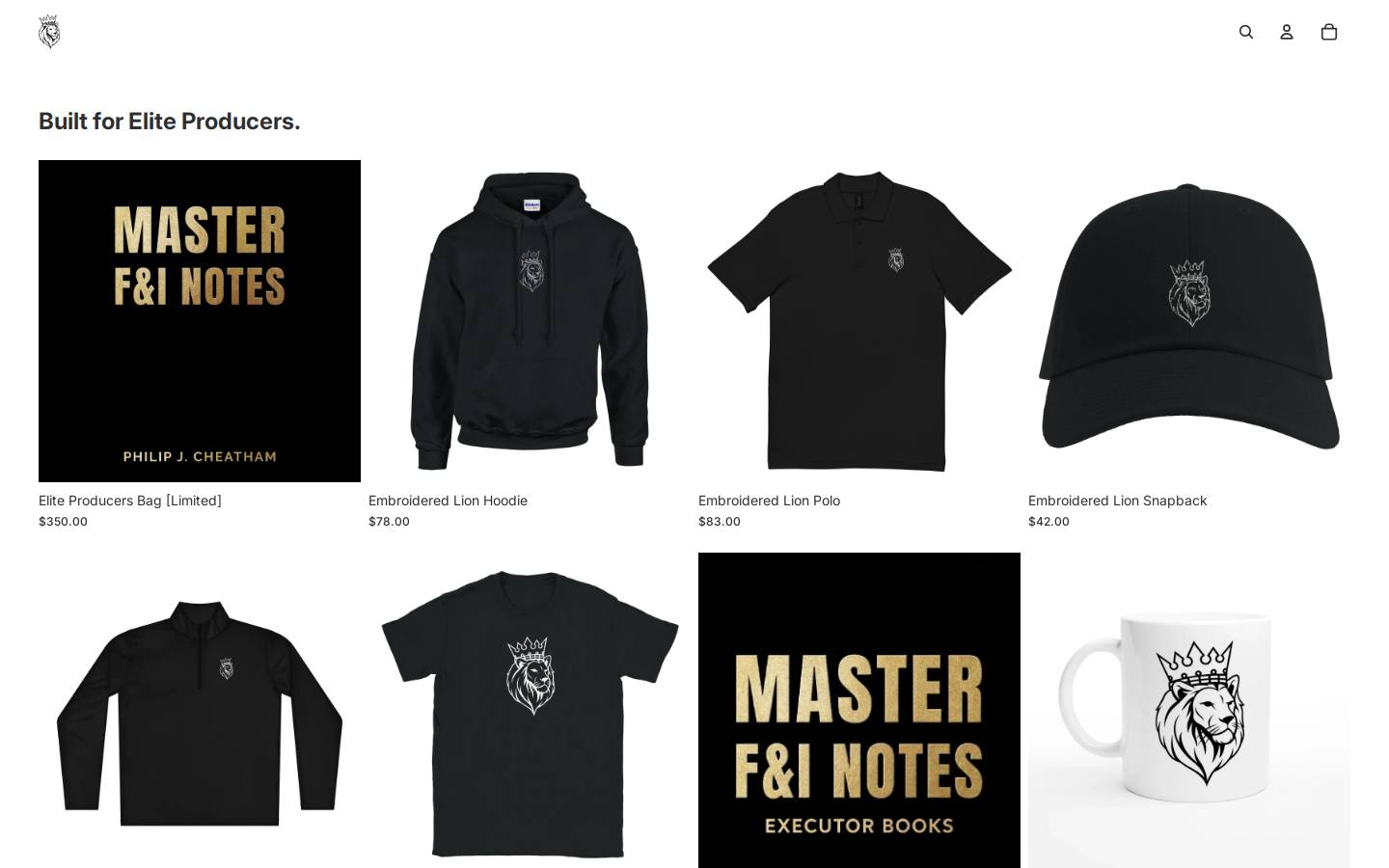 masterfnishop.com homepage screenshot