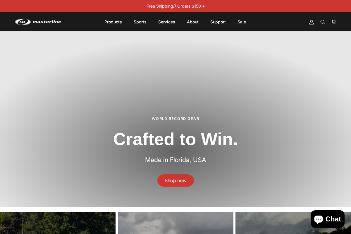 Masterline homepage screenshot