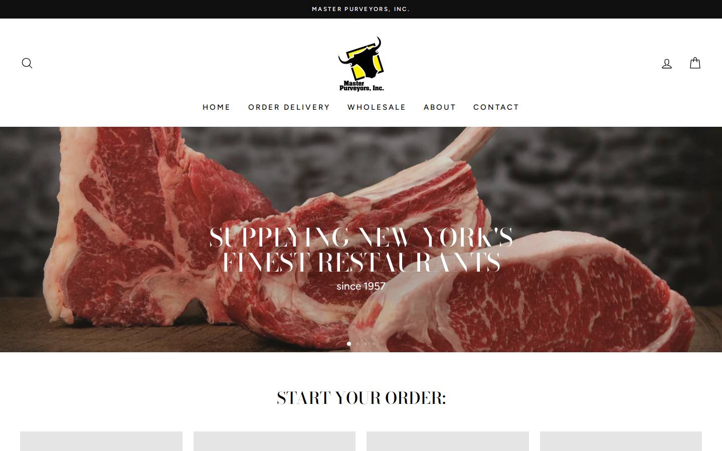Master Purveyors, Inc. homepage screenshot