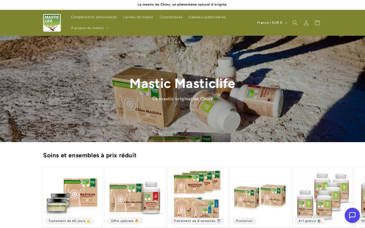 masticlife.fr homepage screenshot