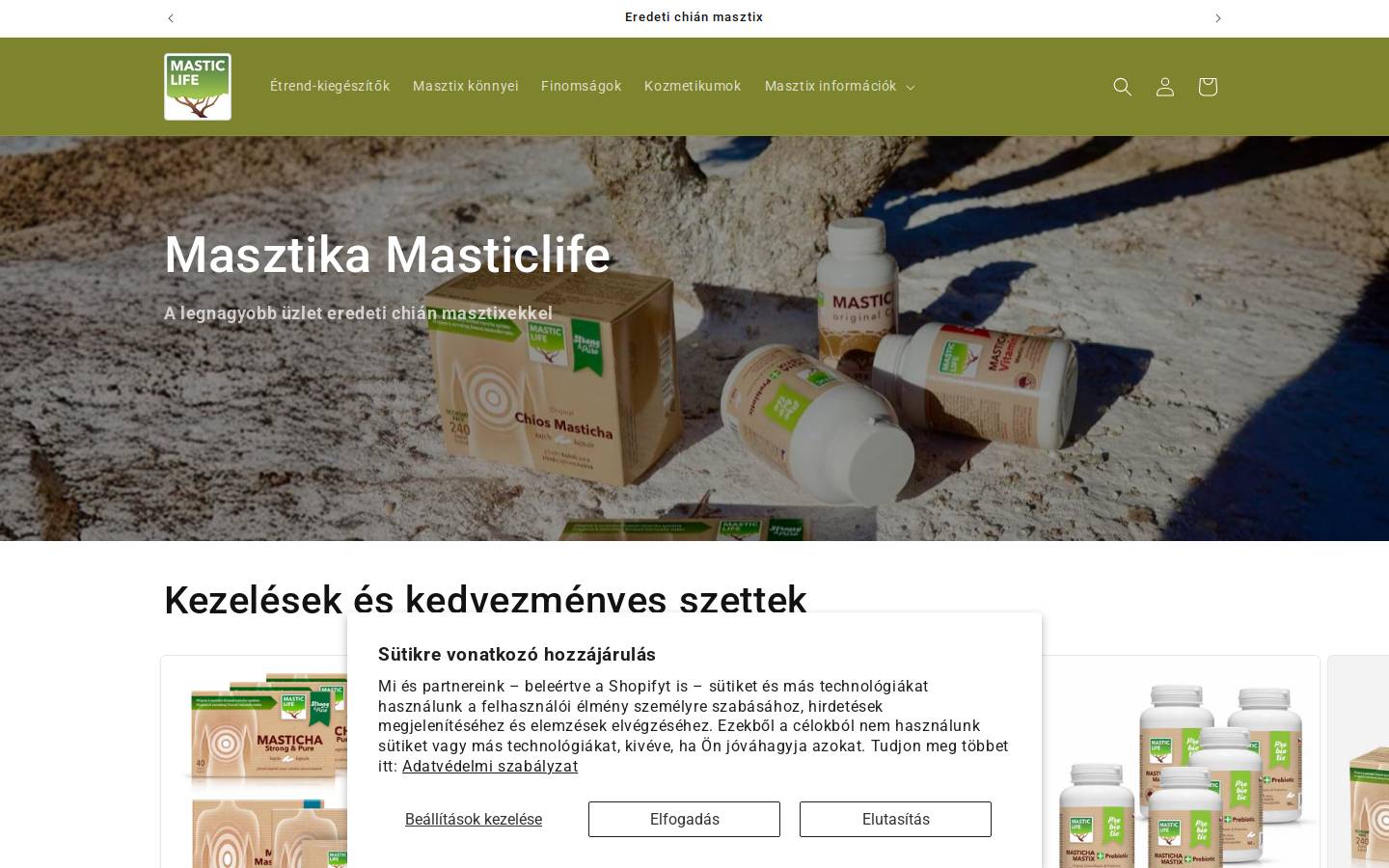 masticlife.hu homepage screenshot
