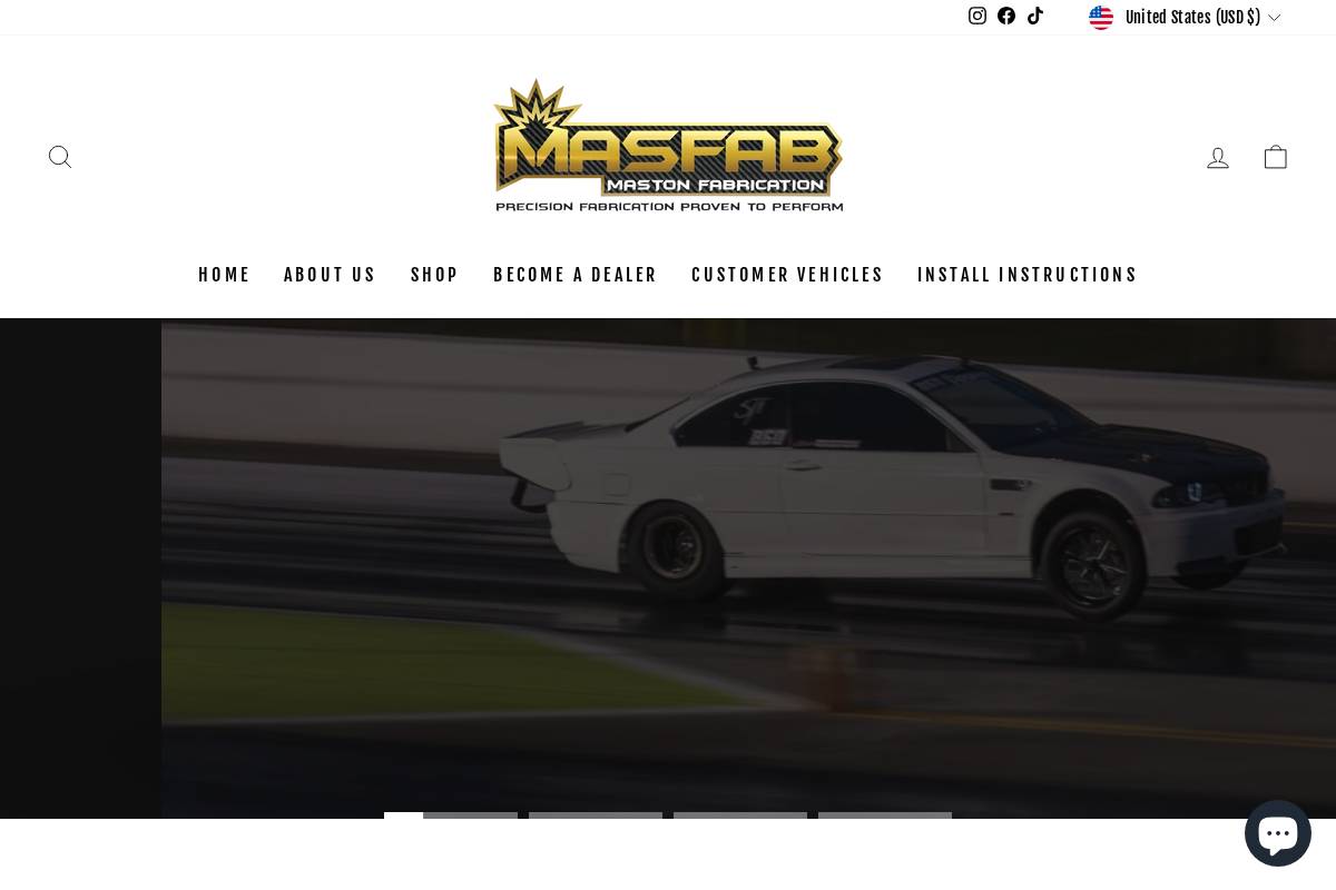 mastonfabrication.com homepage screenshot