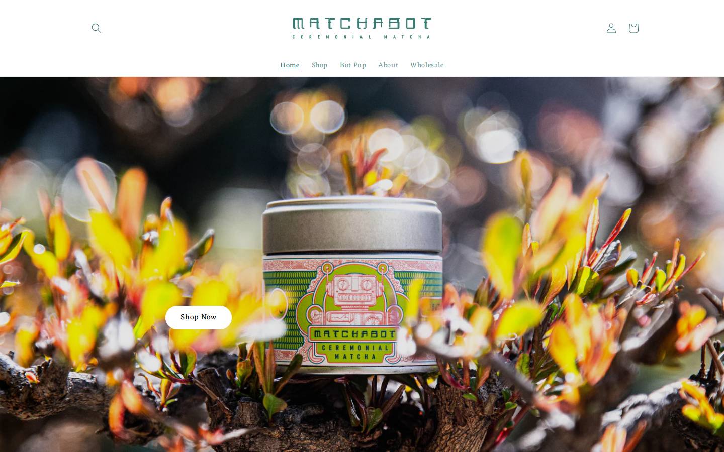 matchabot.com homepage screenshot
