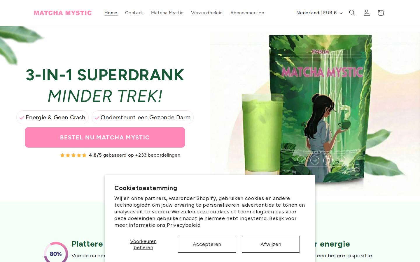 matchamystic.com homepage screenshot