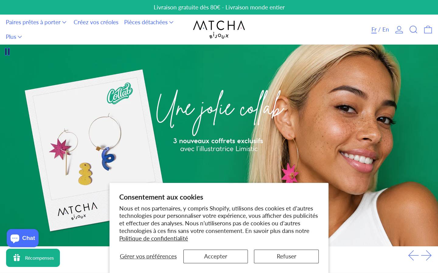 matcha paris homepage screenshot