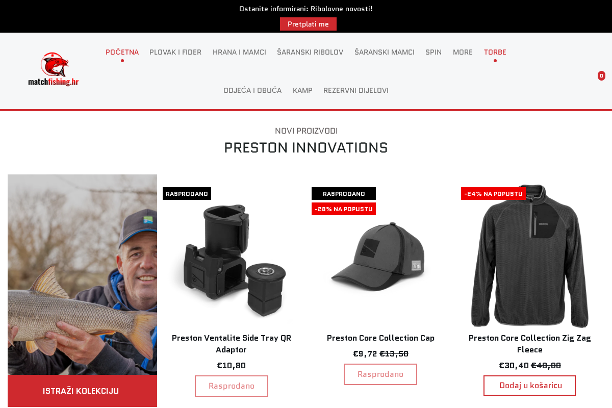 Match Fishing - Ultimate Croatian Match Fishing Store – MatchFishing American ExpressDiners ClubVisaMastercardPayPalShop PayApple PayGoogle PayKlarna homepage screenshot