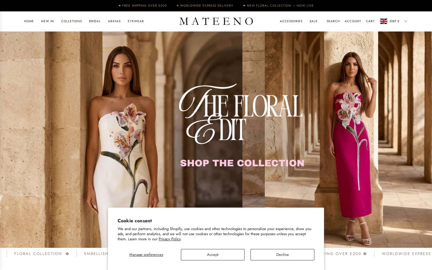 Mateeno homepage screenshot