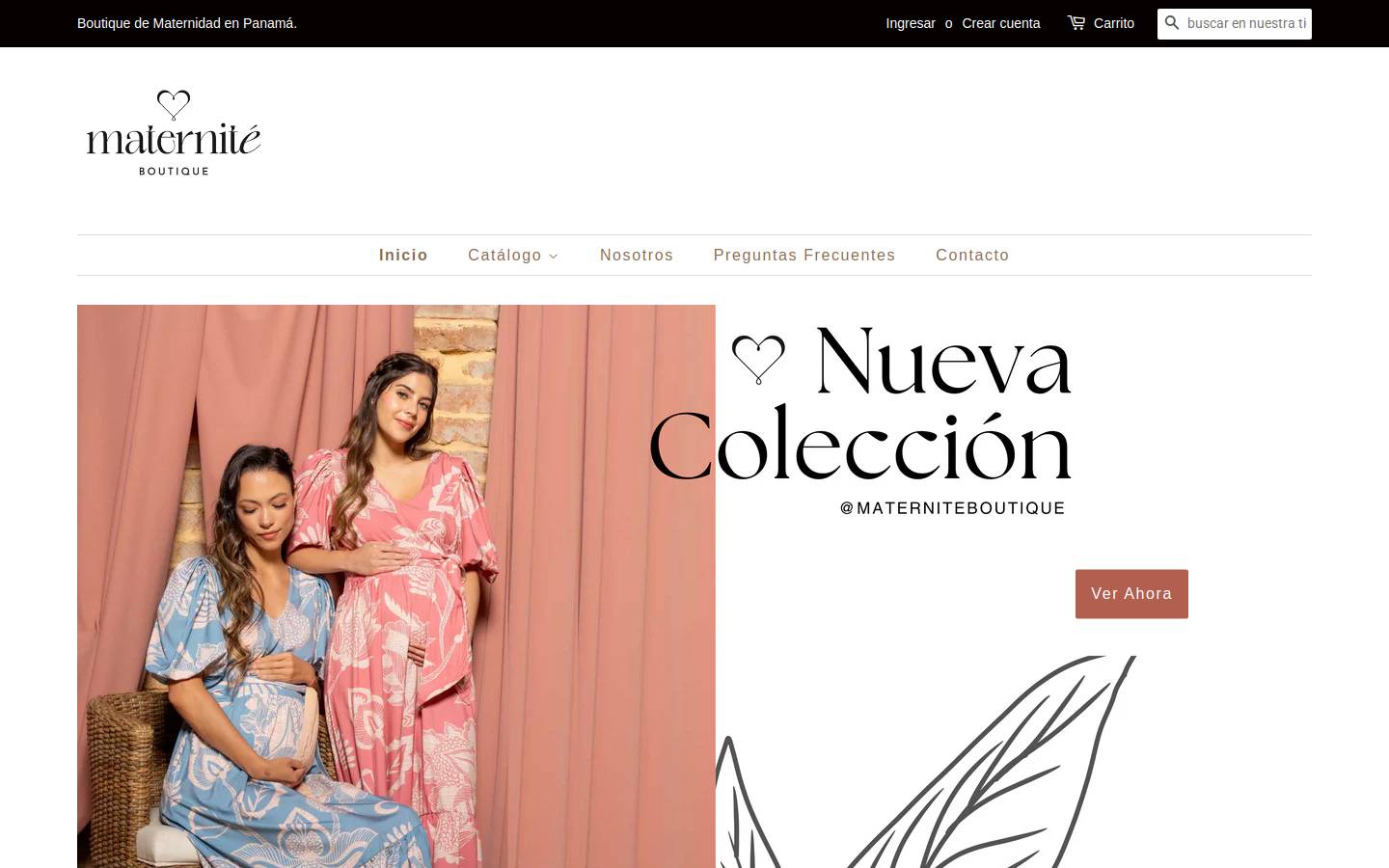 materniteboutique.com homepage screenshot