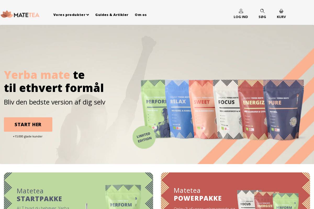 Matetea homepage screenshot