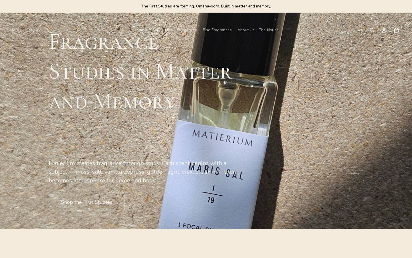 matierium.com homepage screenshot