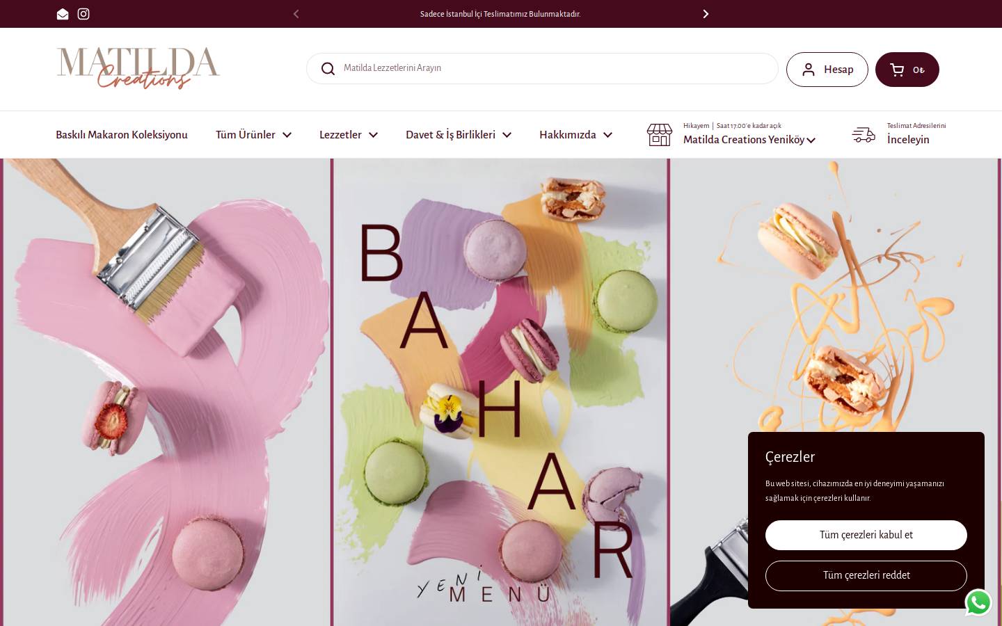 matildacreations.com homepage screenshot