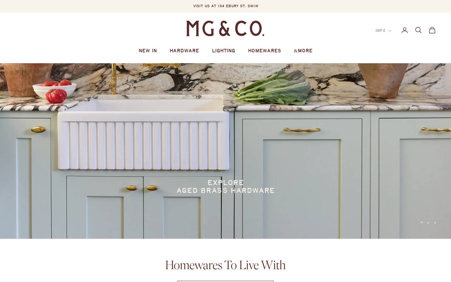 MG&Co. homepage screenshot
