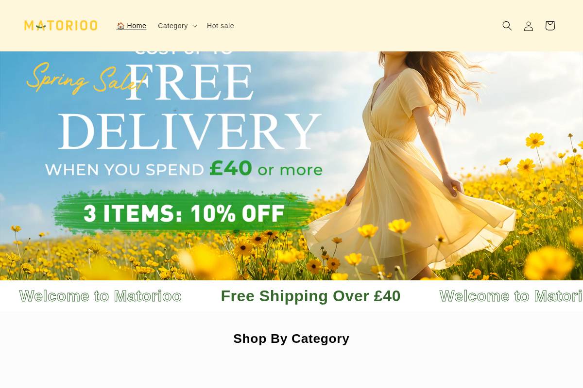 Matorioo homepage screenshot