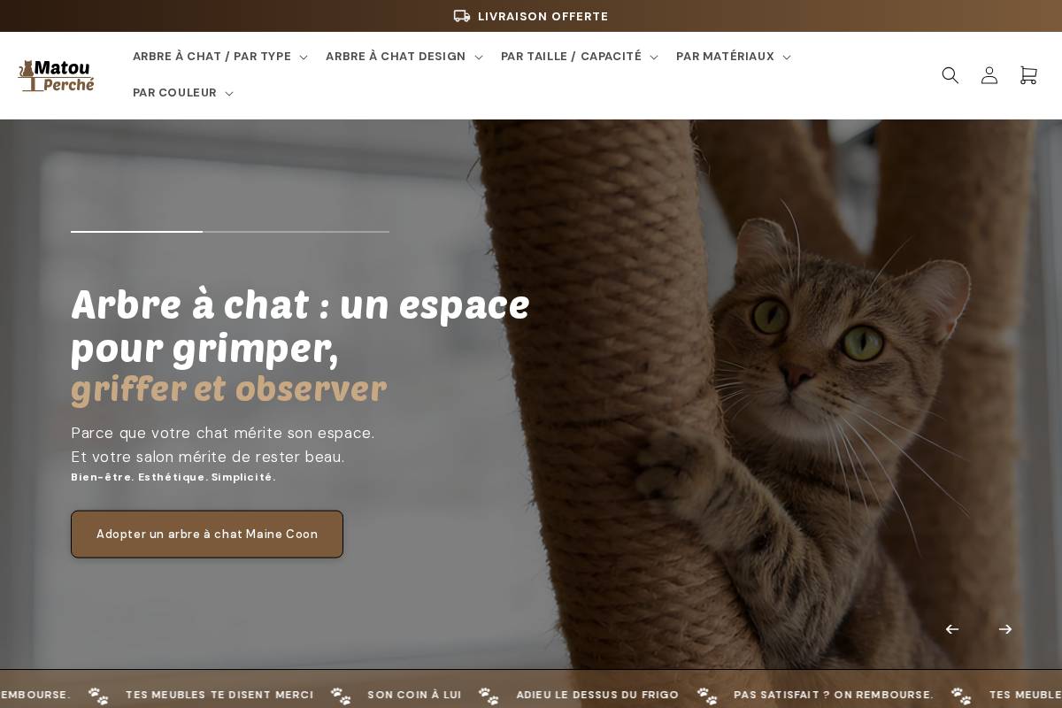 matouperche.com homepage screenshot