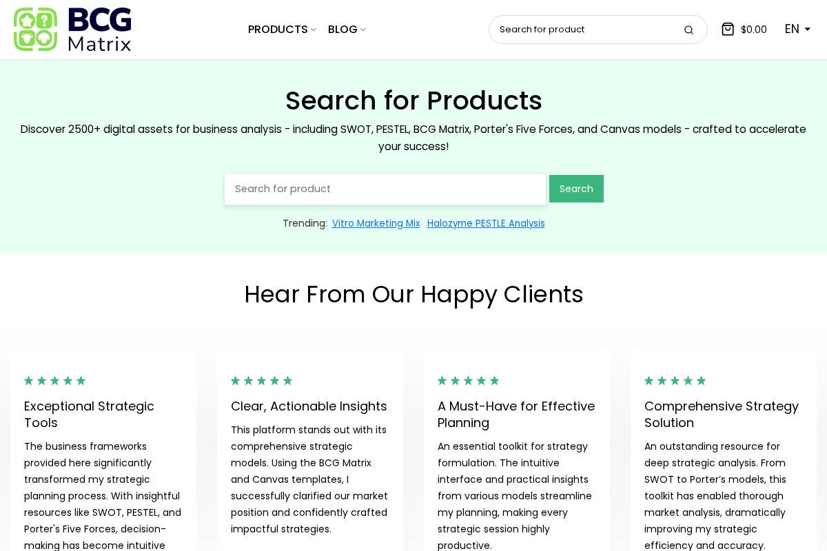 matrixbcg.com homepage screenshot