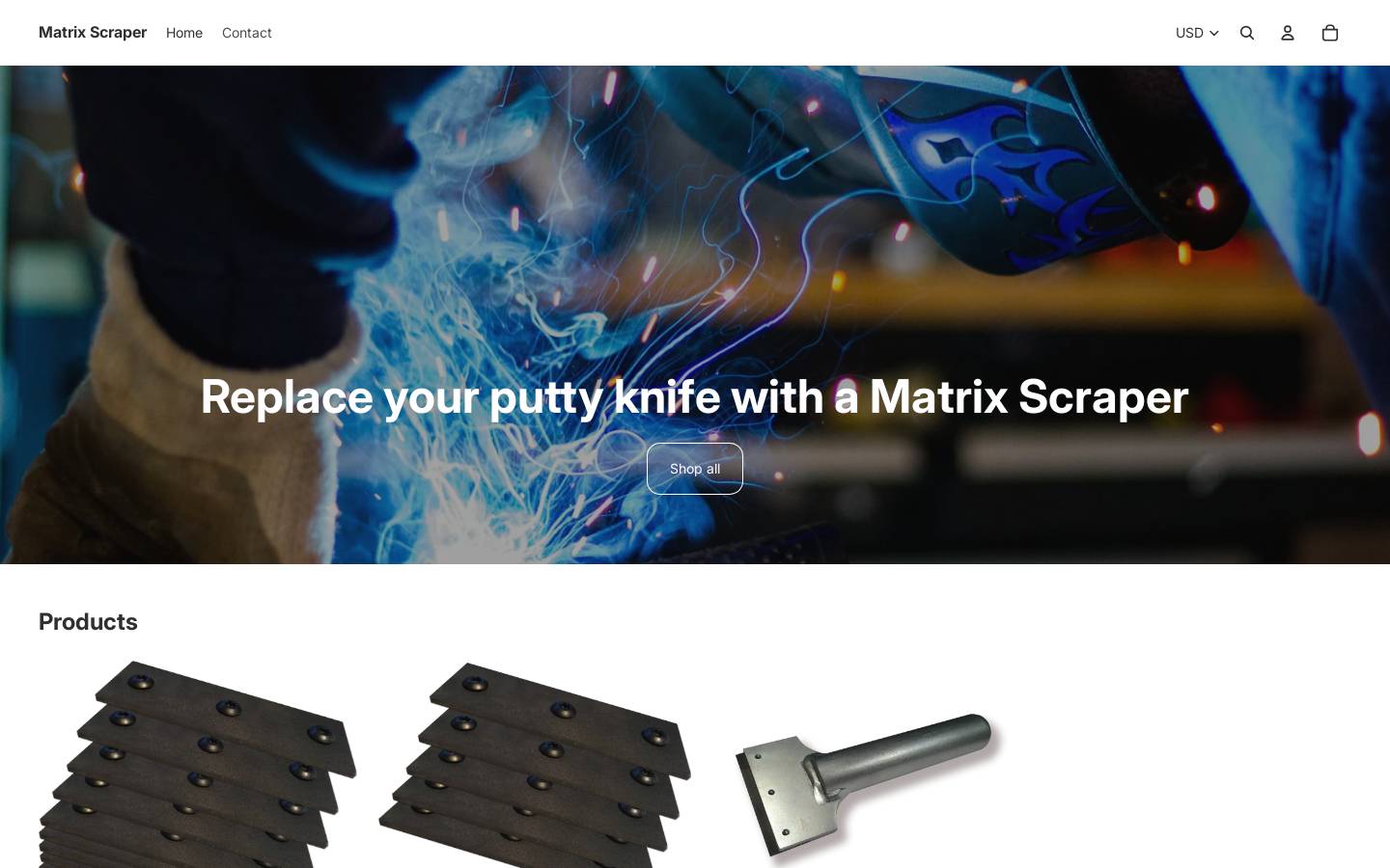 matrixscraper.com homepage screenshot