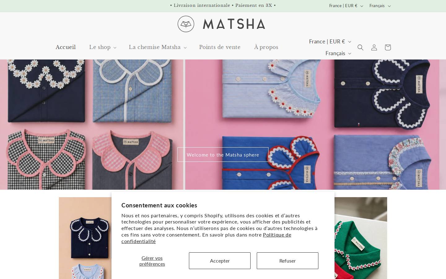 matsha.fr homepage screenshot