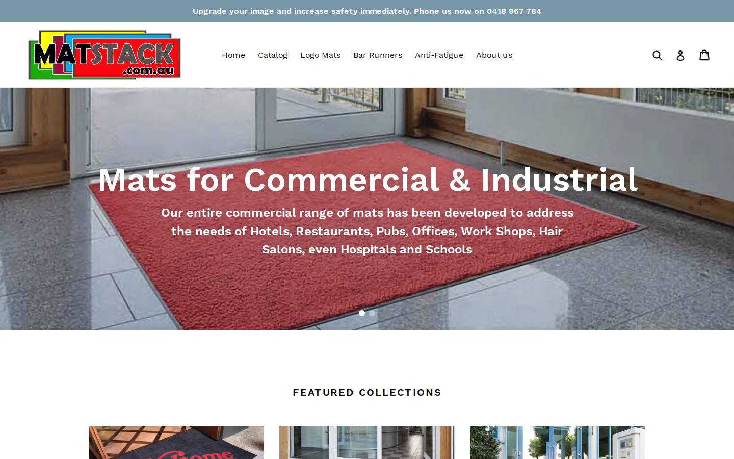matstack.com.au homepage screenshot