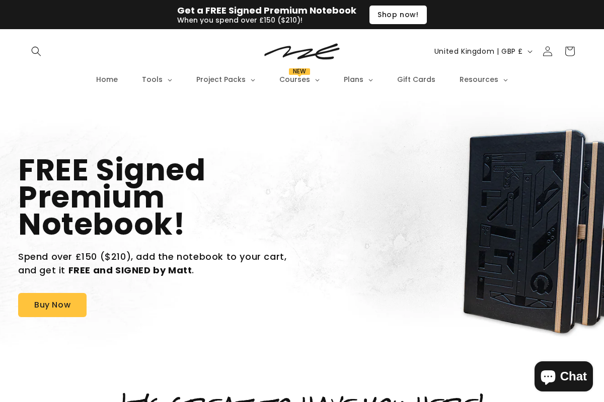 Matt Estlea homepage screenshot