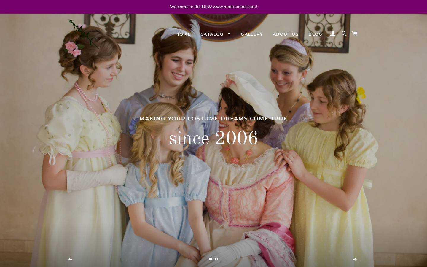 mattionline.com homepage screenshot