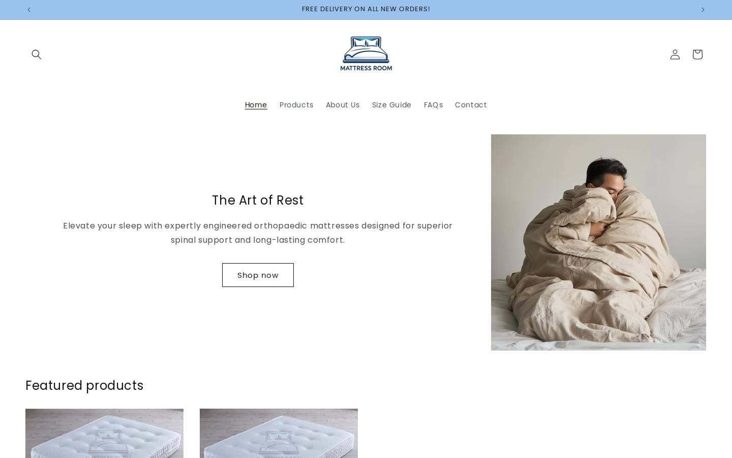 mattressroom.co.uk homepage screenshot