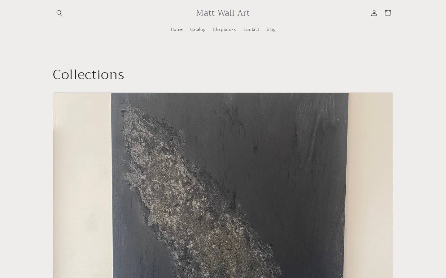 mattwallart.com homepage screenshot
