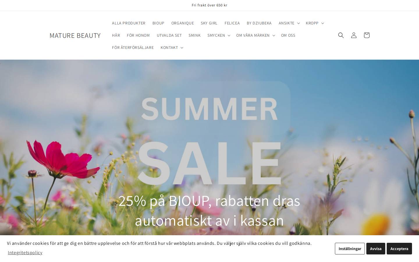 maturebeauty.se homepage screenshot