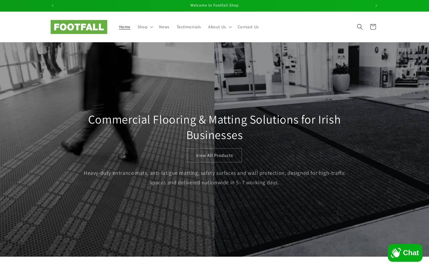 matwarehouse.ie homepage screenshot