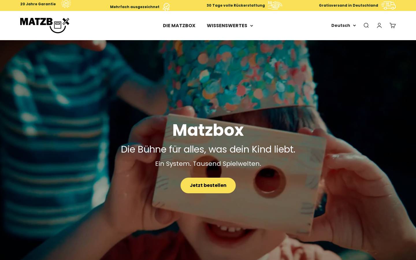 matzbox.com homepage screenshot