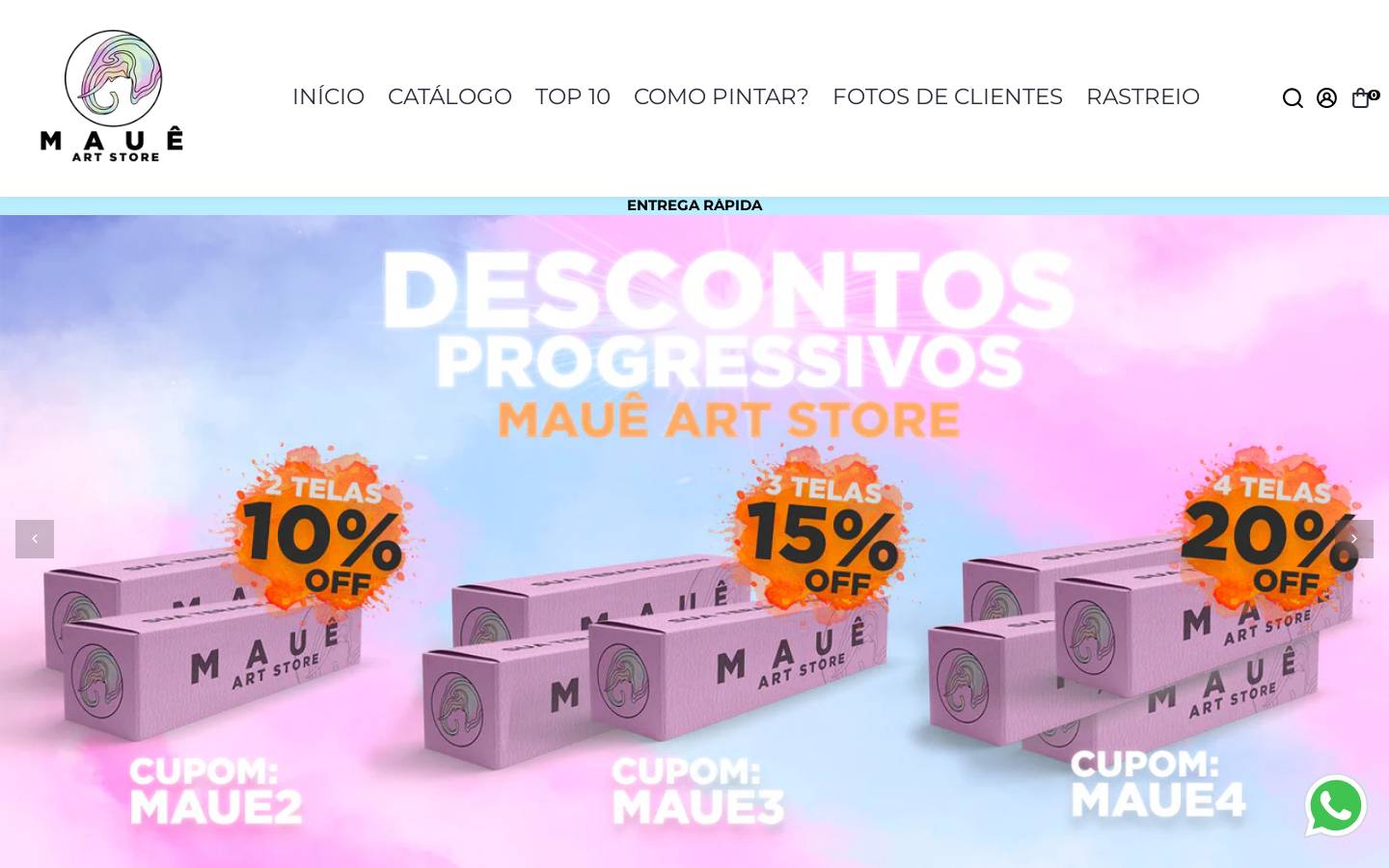 maueartstore.com homepage screenshot